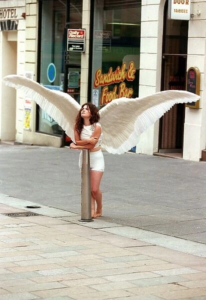 Angel woman artist Vrnda Daktor public art show Silent Passage. 1999