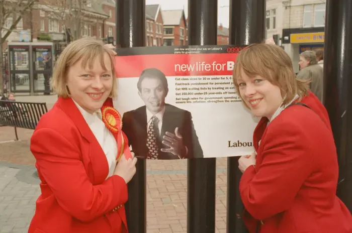 Framed Print : Angela Eagle (left) and her twin sister Maria (right), pictured in Liverpool, April 1997 Framed Print : Angela Eagle (left) and her twin sister Maria (right), pictured in Liverpool, April 1997