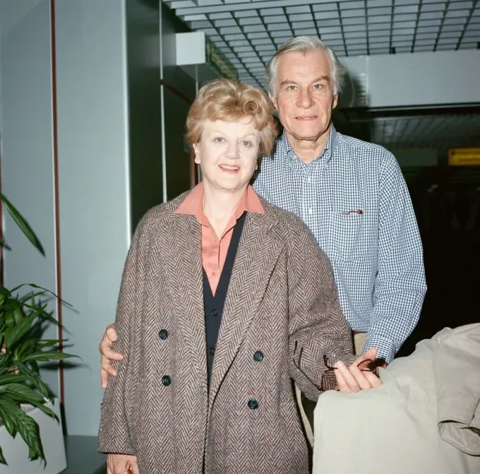 Framed Print : Angela Lansbury and husband Peter Shaw at London Airport. 13th March 1990 Framed Print : Angela Lansbury and husband Peter Shaw at London Airport. 13th March 1990