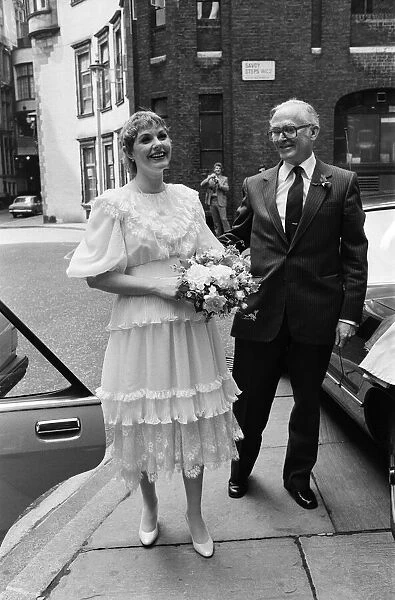 Angela Scoular ahead of her wedding at the Queens Chapel of the Savoy