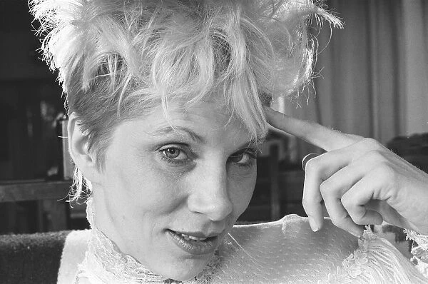 Angie Bowie, (also known as Angela Bowie) Picture taken at home