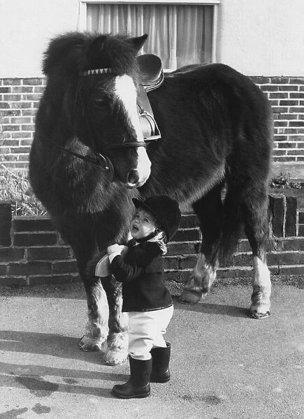 Animals - Children with Horses. January 1976 P000491