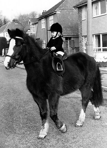 Animals - Children with Horses. January 1976 P000498