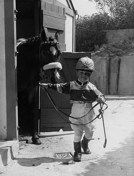 Animals - Children and Horses. July 1966 P000482