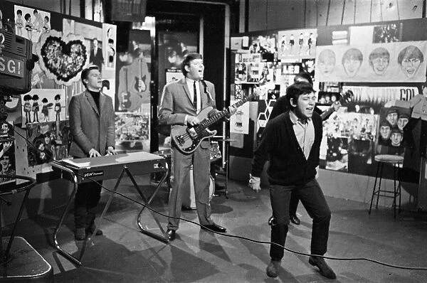 The Animals at Television House, Kingsway, for an appearance on the television Show '