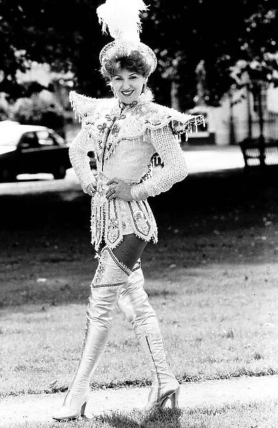 Anita Dobson Actress who starred as Angie Watts in the top BBC soap Eastenders dressed as