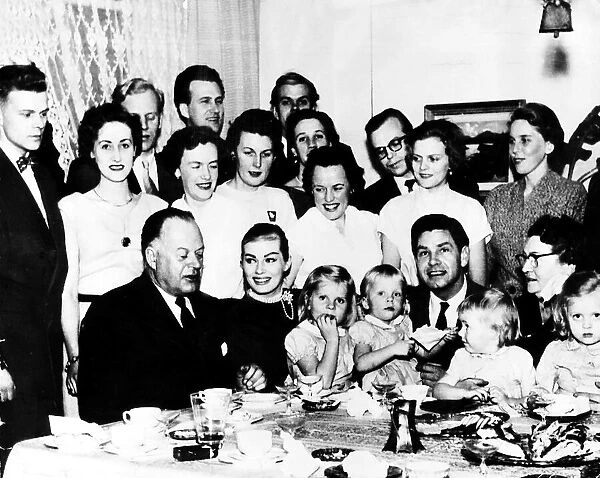Anita Ekberg Actress with Anthony Green and Family Dbase