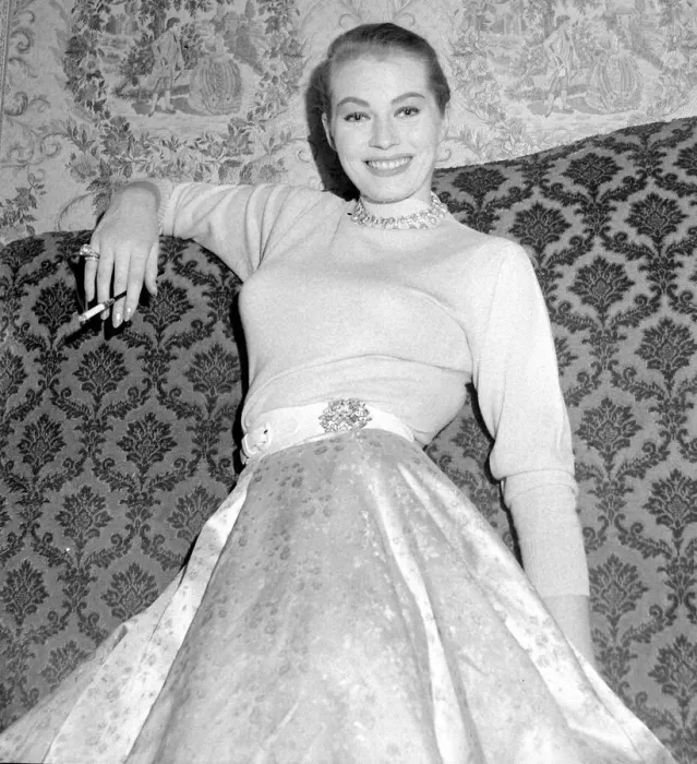 Framed Print : Anita Ekberg seen here attending a Press reception in London Framed Print : Anita Ekberg seen here attending a Press reception in London