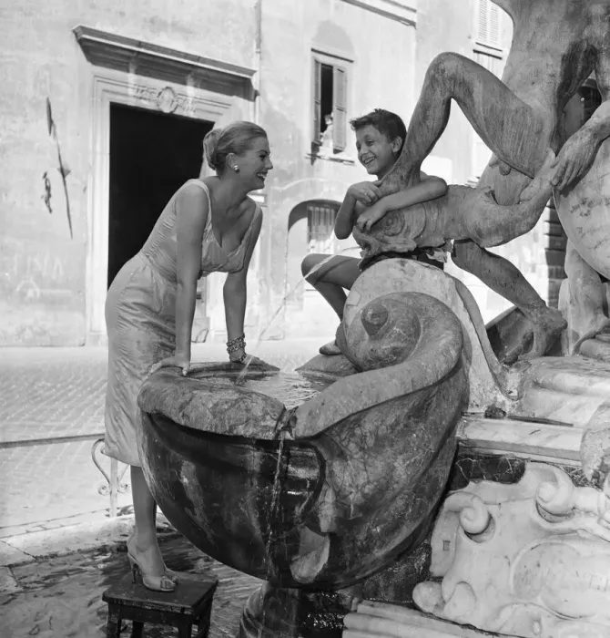 Framed Print : Anita Ekberg, Swedish actress in Rome, Italy, where she is filming Interpol known in Framed Print : Anita Ekberg, Swedish actress in Rome, Italy, where she is filming Interpol known in