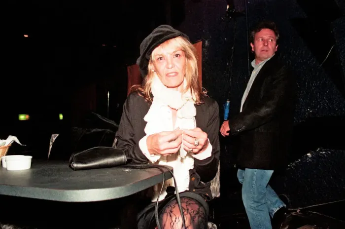 Framed Print : Anita Pallenberg at the launch of The Rolling Stones video Circus Framed Print : Anita Pallenberg at the launch of The Rolling Stones video Circus
