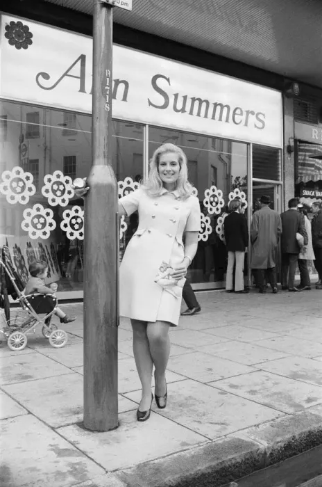 Framed Print : Ann Summers, the shop secretary at the opening of the sex supermarket named after her