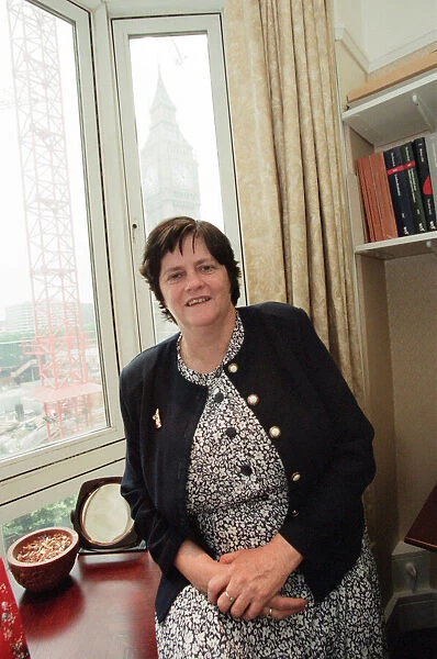 Ann Widdecombe in her Perliament office. Pictured the day after she spoke out against