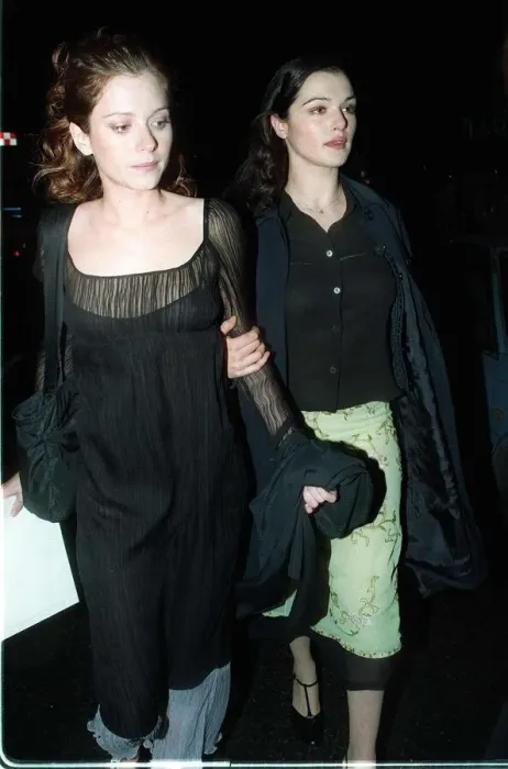 Framed Print : Anna Friel Actress and friend leaving Alberta Fenettis store in Sloane Street, London