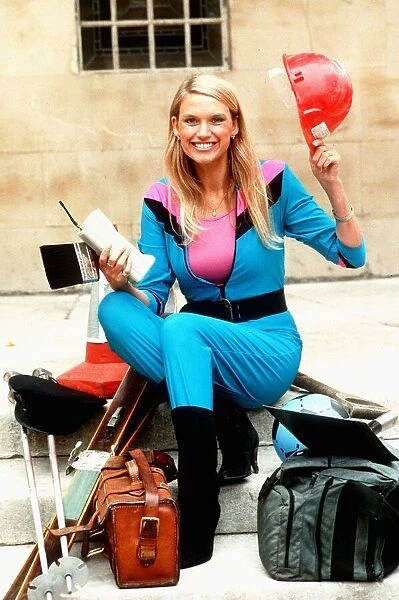 Anneka Rice TV Presenter promoting her new series 'Challenge'