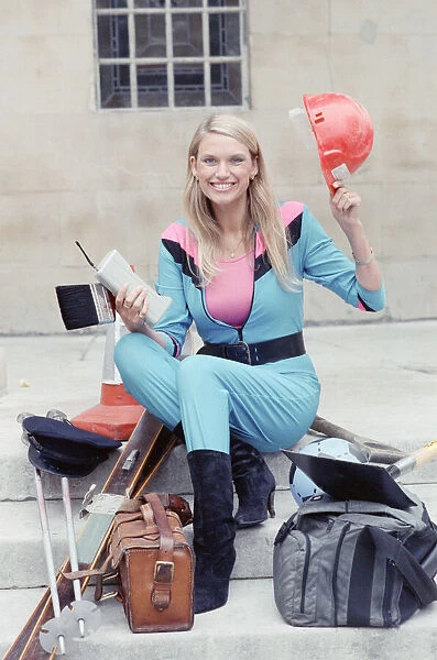 Anneka Rice TV Presenter promoting her new series Challenge. 30th August 1989