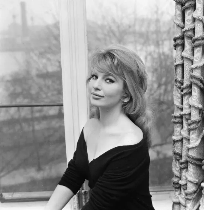 Framed Print : Annette Stroyberg, Danish actress, in London, Sunday 14th December 1958 Framed Print : Annette Stroyberg, Danish actress, in London, Sunday 14th December 1958