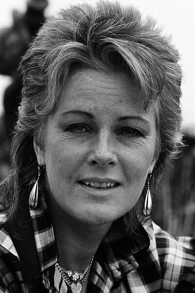 Anni-Frid Lyngstad, formerly of Swedish pop group ABBA, pictured in London to launch her