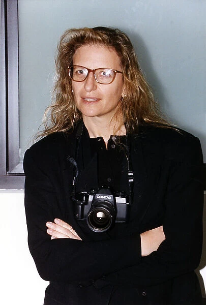 Annie Leibovitz American portrait photographer at the National Portrait Gallery, London