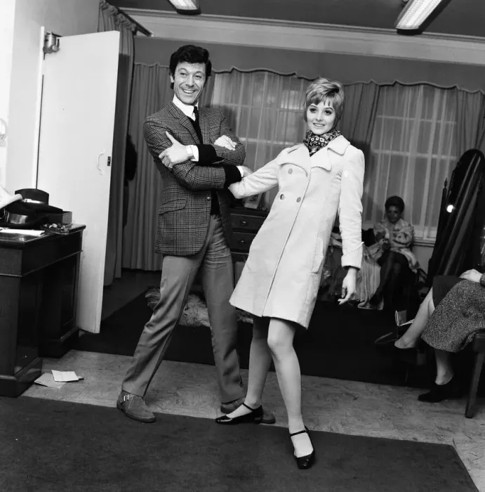 Framed Print : The announcement of the engagement of dancer and choreographer Lionel Blair to model Framed Print : The announcement of the engagement of dancer and choreographer Lionel Blair to model