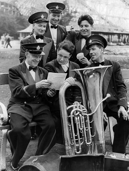 Annual September Brass Band Contest at Belle Vue in Manchester. September 1958