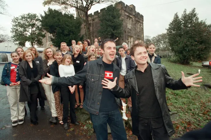 Framed Print : Ant and Dec pictured at The Byker Grove TV show 10th anniversary celebrations Framed Print : Ant and Dec pictured at The Byker Grove TV show 10th anniversary celebrations