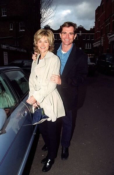 Anthea Turner TV Presenter January 1998 With her new boyfriend Grant Bovey