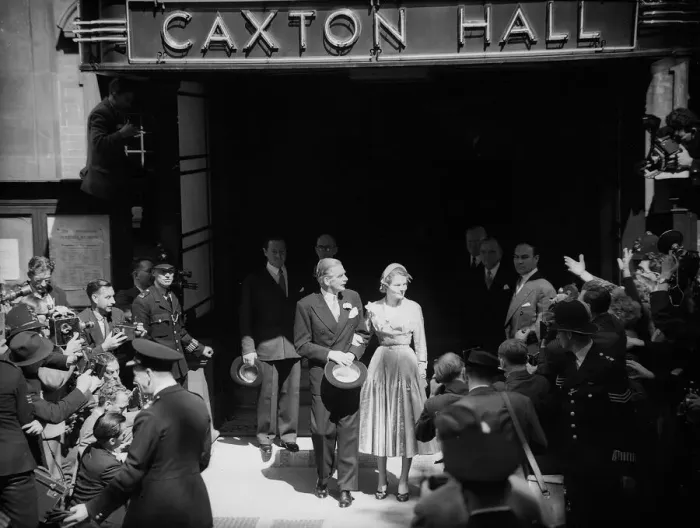 Framed Print : Anthony Eden and wife at Caxton Hall 1952 Framed Print : Anthony Eden and wife at Caxton Hall 1952