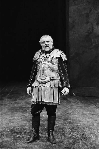 Anthony Hopkins in Antony and Cleopatra, National Theatre, London. 8th April 1987