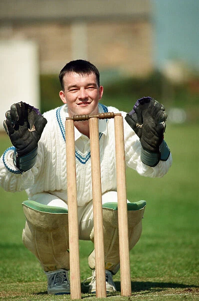 Anthony Matthews, who has one hand, keeps wicket for Stobswood Cricket Club