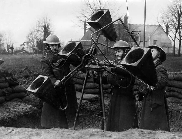 Anti Aircraft Sound Locator Units in South Wales. March 1940