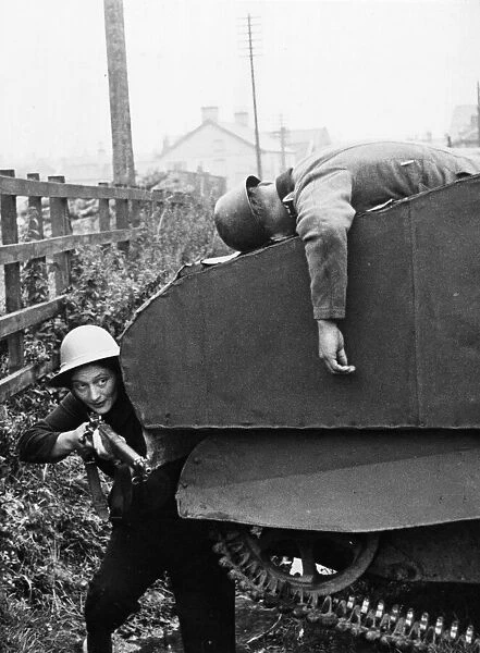 Anti-invasion exercise in Lincolnshire. September 1942