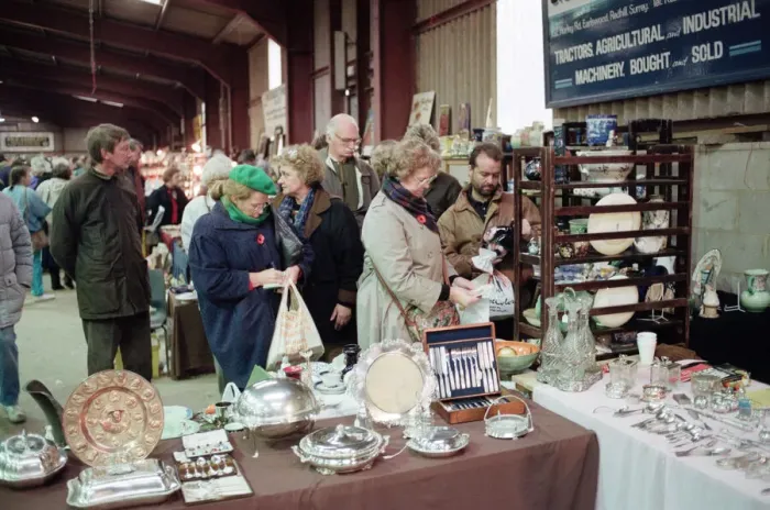 Framed Print : Antique car boot sale. 7th November 1991 Framed Print : Antique car boot sale. 7th November 1991