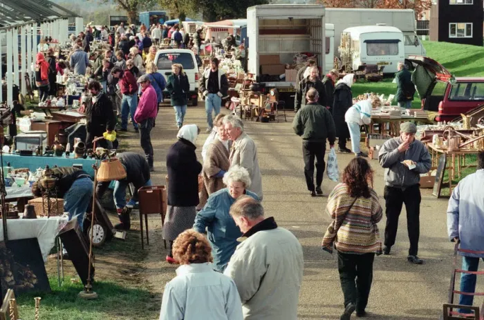 Framed Print : Antique car boot sale. 7th November 1991 Framed Print : Antique car boot sale. 7th November 1991