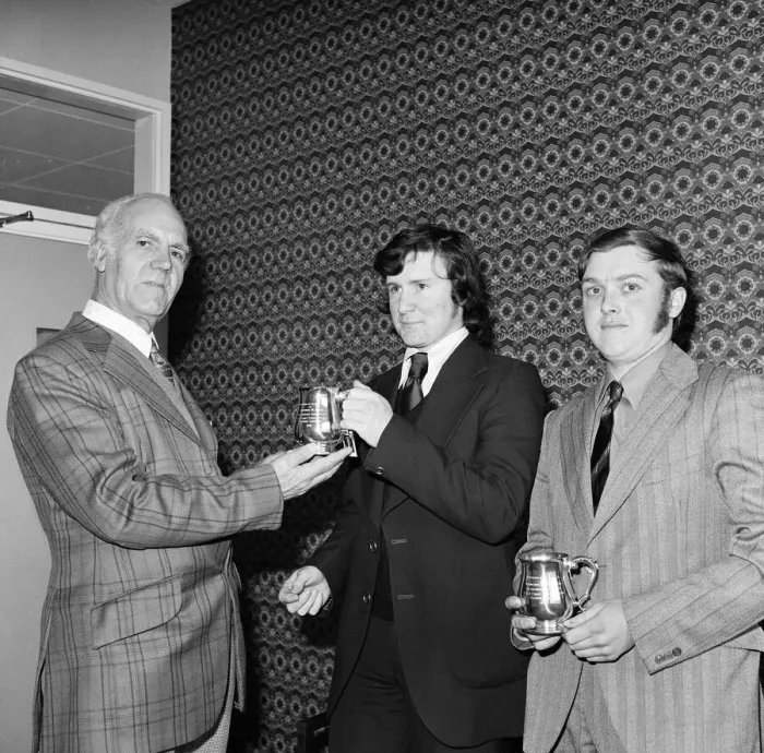 Framed Print : Top apprentices get awards. 1976 Framed Print : Top apprentices get awards. 1976