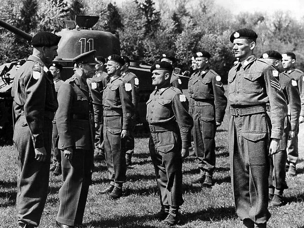 On April 27th HM the King saw some of the troops who will take part in the liberation of