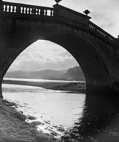 Aray Bridge, under which the River Aray and Loch Fyne meet