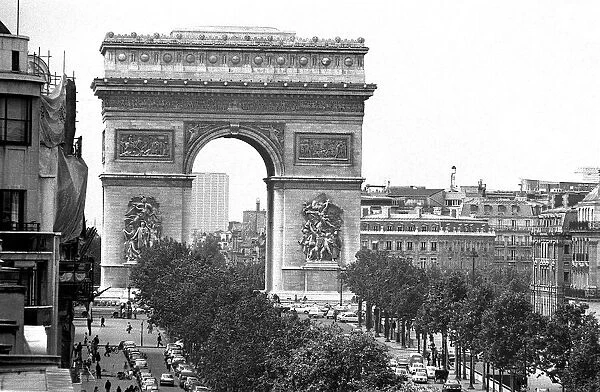 Arc de Triomphe June 1972 in Paris France