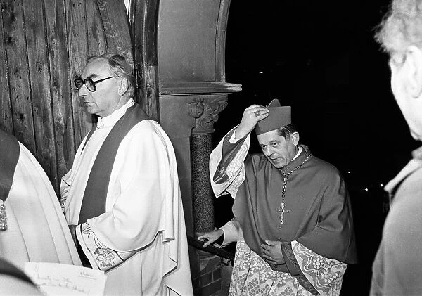 Archbishop of Warsaw Cardinal Glemp visits Leicester. 25th February 1985