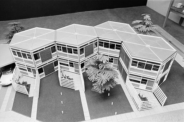 Architects model of The Formula House, Warwick, 24th February 1964