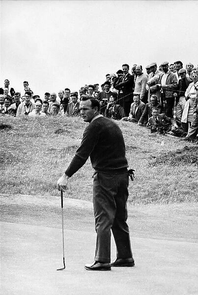 Arnold Palmer contemplates his shot at the British Golf Open