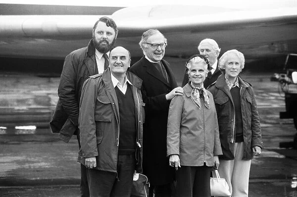 The arrival of the British hostages from Iran at London Airport following the Iran