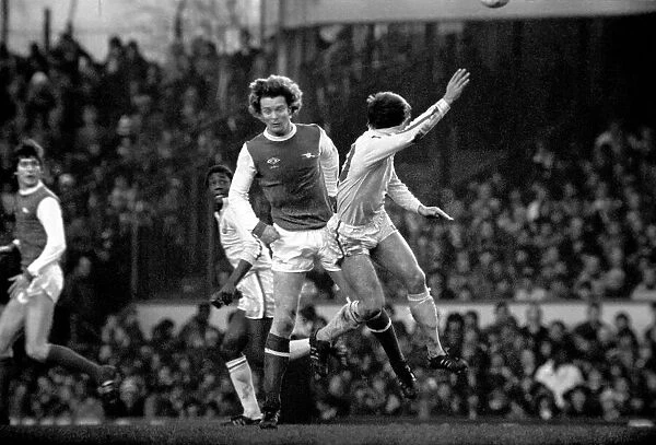 Arsenal 0 v. Leeds United 1. Division 1 football. January 1980 LF01-01-049