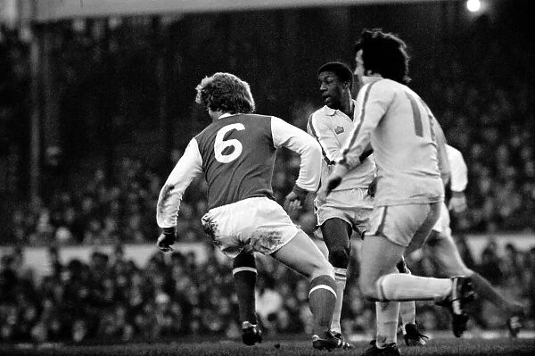 Arsenal 0 v. Leeds United 1. Division 1 football. January 1980 LF01-01-037