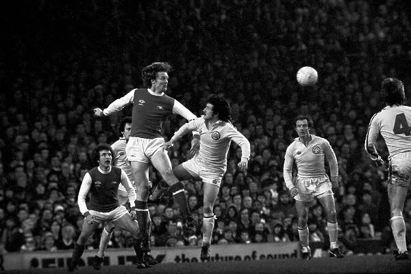 Arsenal 0 v. Leeds United 1. Division 1 football. January 1980 LF01-01-076