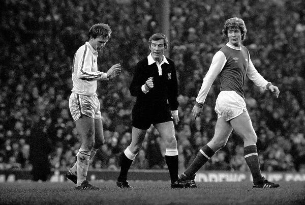 Arsenal 0 v. Leeds United 1. Division 1 football. January 1980 LF01-01-051