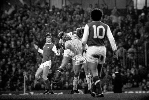Arsenal 0 v. Leeds United 1. Division 1 football. January 1980 LF01-01-059