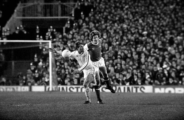 Arsenal 0 v. Leeds United 1. Division 1 football. January 1980 LF01-01-012