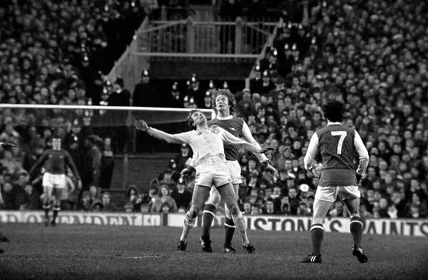 Arsenal 0 v. Leeds United 1. Division 1 football. January 1980 LF01-01-014
