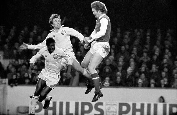 Arsenal 0 v. Leeds United 1. Division 1 football. January 1980 LF01-01-007