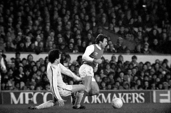 Arsenal 0 v. Leeds United 1. Division 1 football. January 1980 LF01-01-004